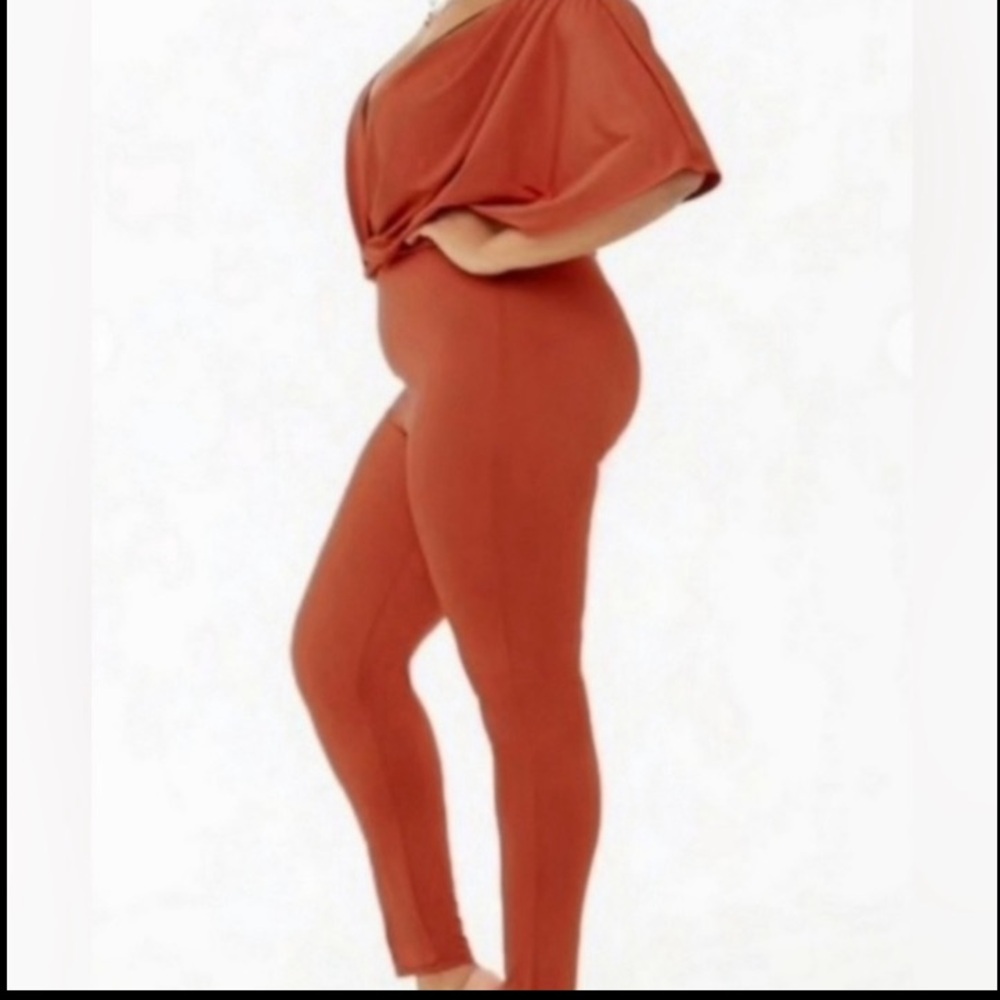 Modern Rust Jumpsuit - Picture 3 of 5